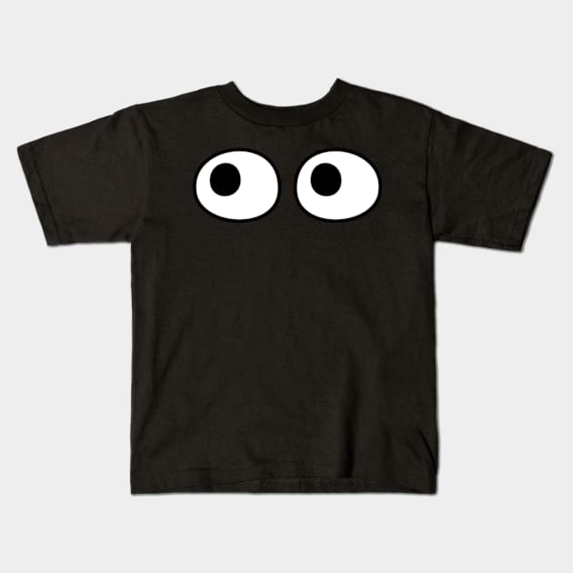 Cartoon Eyes 1 Kids T-Shirt by JadedOddity